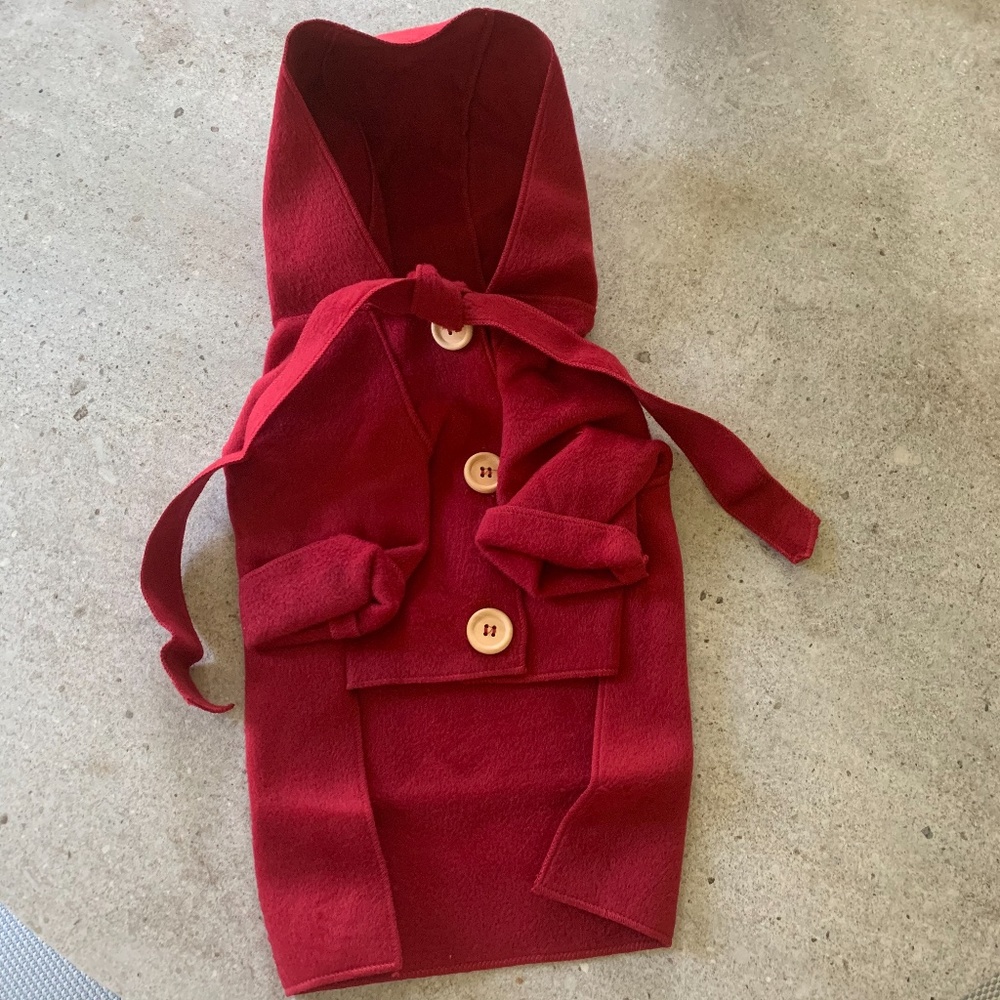 Dog Pet Jacket Coat Size Small Medium Red - Picture 2 of 4